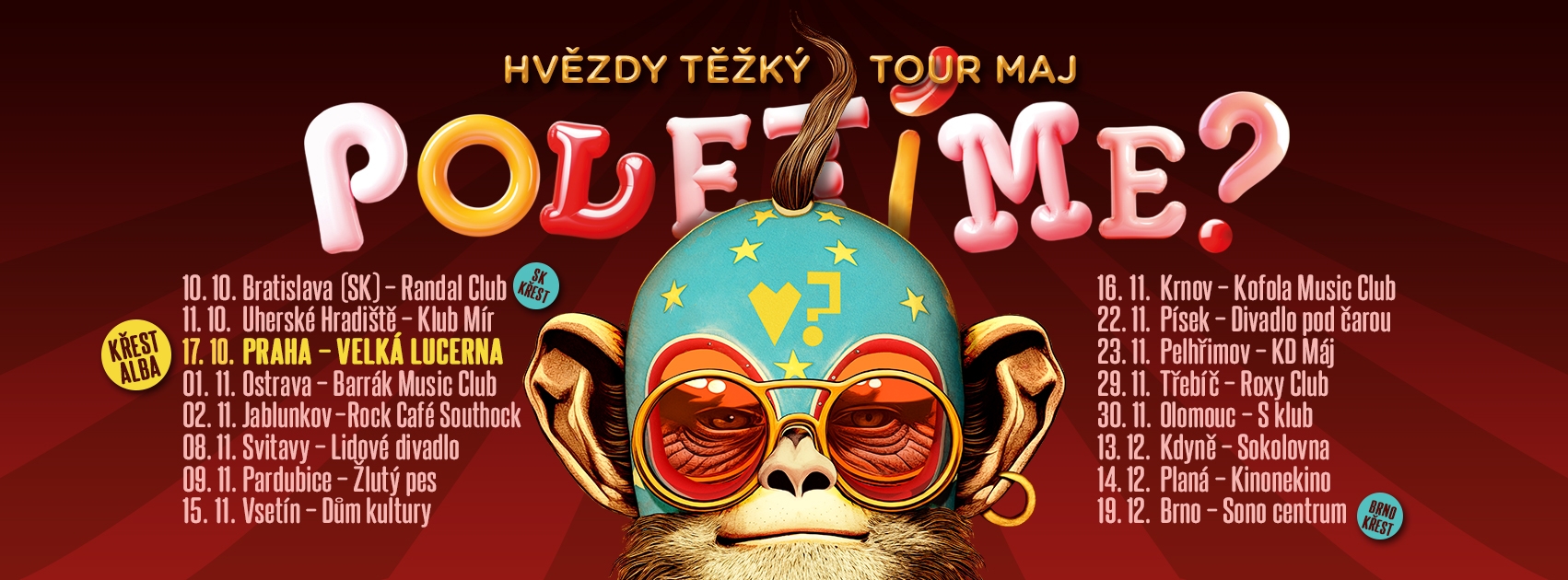 Poletíme? - Hvězdy těžký tour maj