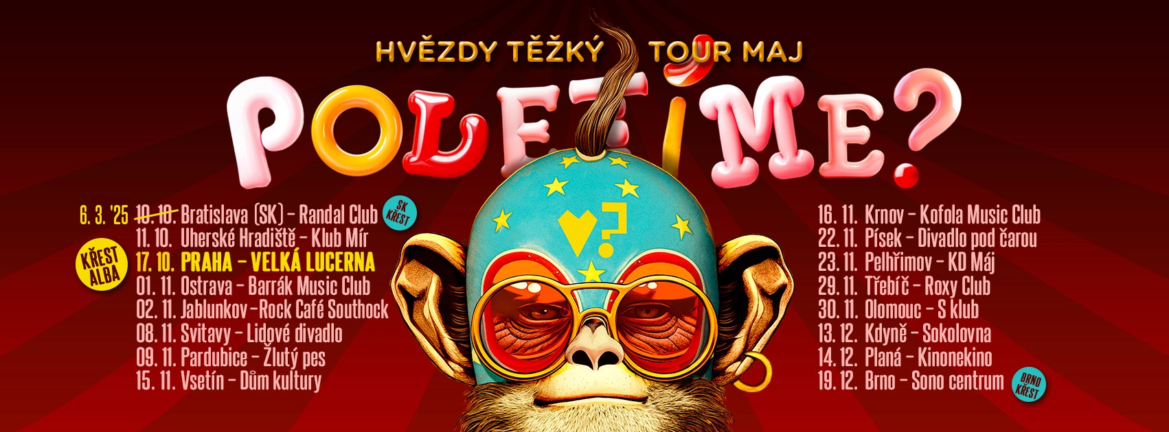 Poletíme? - Hvězdy těžký tour maj